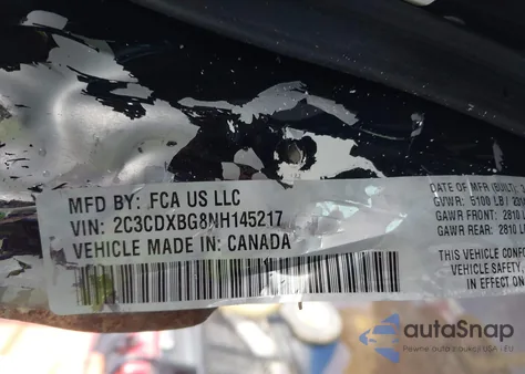 2022 Dodge Charger Sxt Rwd z USA, uszkodzony, nr VIN 2C3CDXBG8NH145217